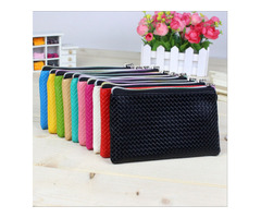 Womens Fashion Wristlet Wallet Lady Card Coin Cute Wallet Clutch Zipper Purse