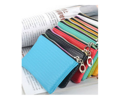 Womens Fashion Wristlet Wallet Lady Card Coin Cute Wallet Clutch Zipper Purse